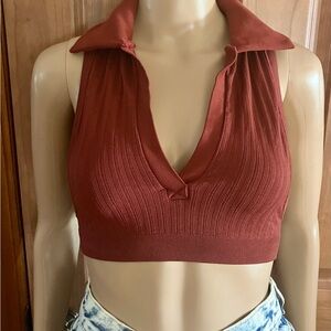 Urban Outfitters Ribbed Crop Tank Top